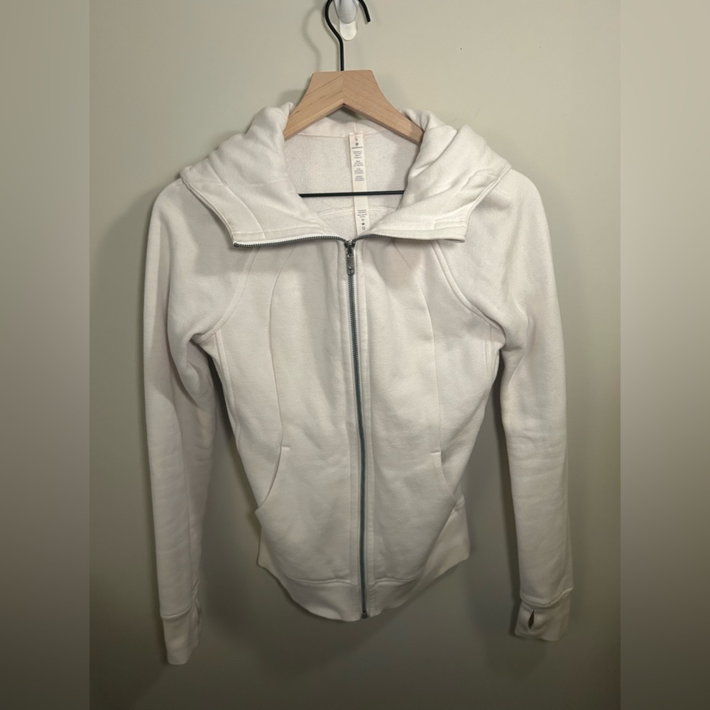 lululemon scuba zip up soft pink